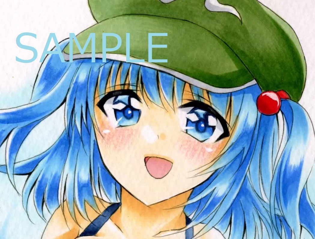 手描きイラスト 東方project 河城 にとり 手描きイラスト 売買されたオークション情報 Yahooの商品情報をアーカイブ公開 オークファン Aucfan Com