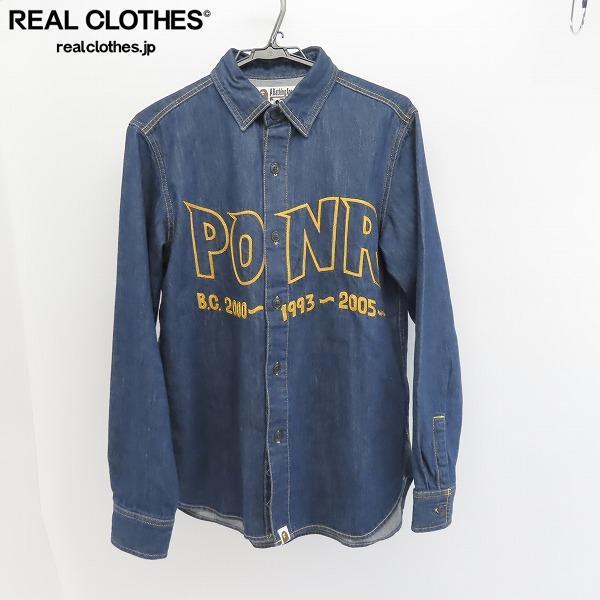 ☆ A BATHING APE/アベイシングエイプ SHARK DENIM WORK SHIRT