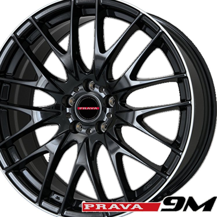 【本物保証，限定セール】 18インチ 5H100 7.5J+35 5穴 Leyseen PRAVA 9M ホイール 4本 グロスブラックリムポリッシュ BIG WAY レイシーン プラバ9M KIT(5穴)｜売買されたオークション情報、yahooの商品情報をアーカイブ公開 - オーク 5穴
