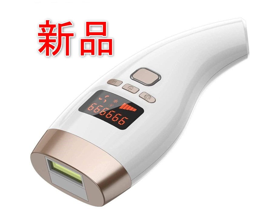 [新品][送料込] 脱毛器 レーザー 冷感脱毛 永久脱毛 IPL光脱毛器 光美容器 99万回照射 .. 日本語説明書付き