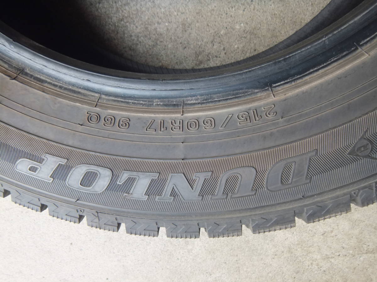 爆買い，安い 【2019年製☆9～9.5分山】215/60R17 ダンロップWITER MAXX