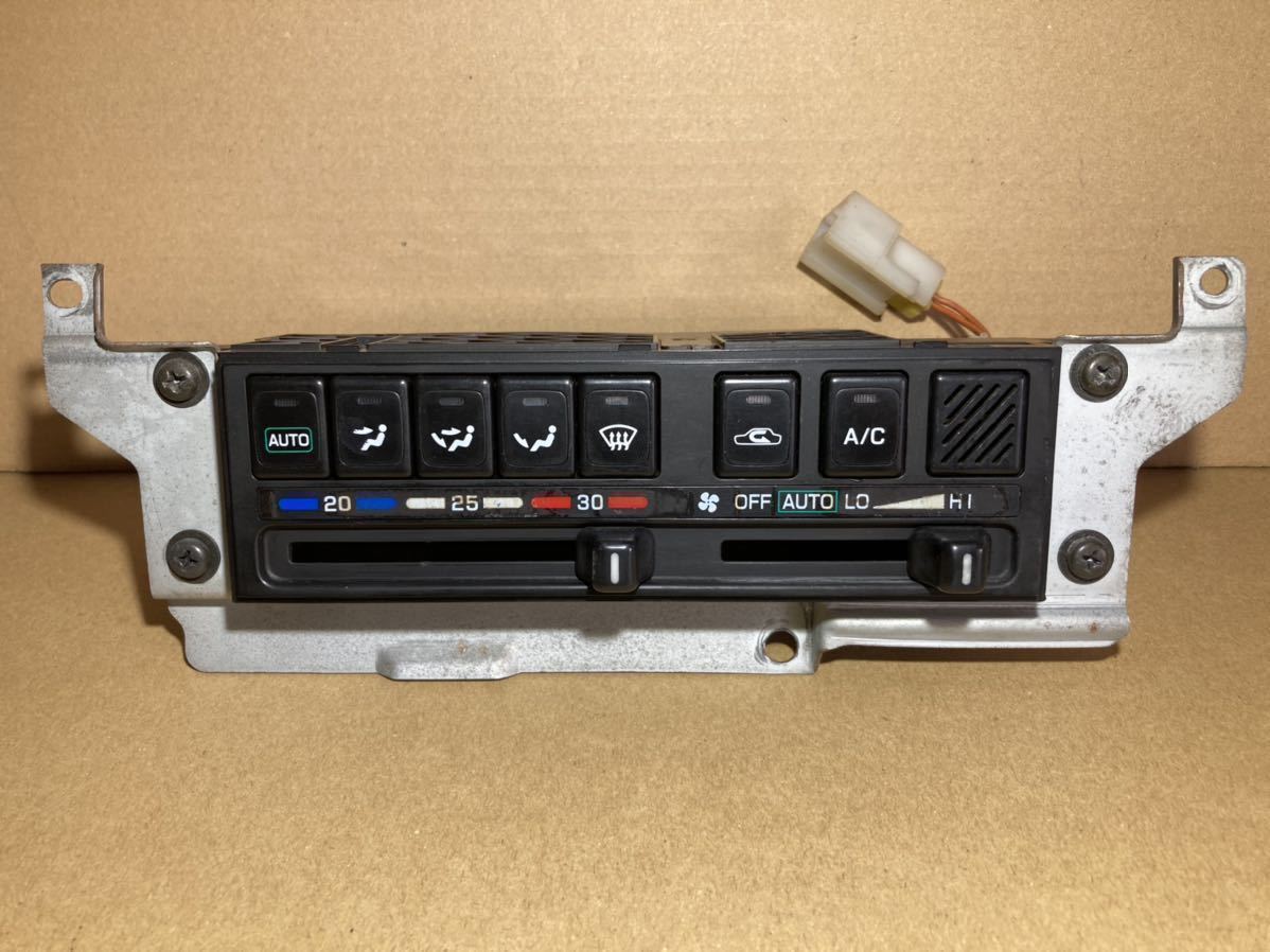 作動確認済み エアコン スイッチ ヒーター コントロールパネル オートエアコン 専用車 R31 HR31 スカイライン 後期 枠なし