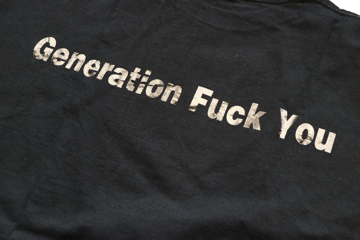 XL】 UNDERCOVER Generation Fuck You Tシャツ 黒 ◇ ブラック Tee 