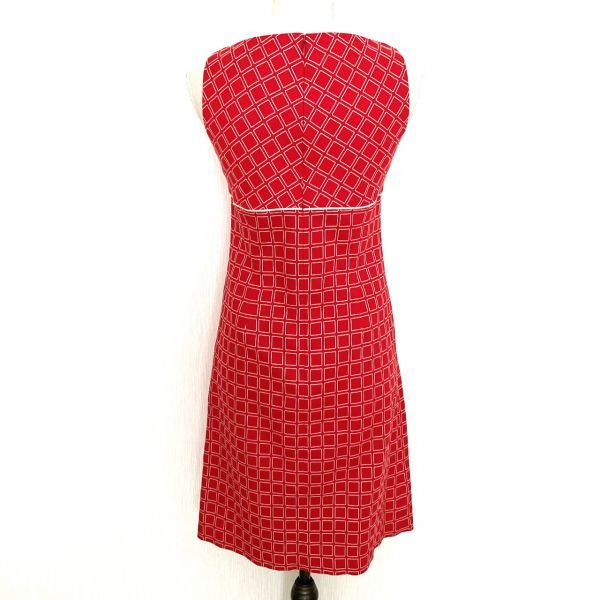 Clathas クレイサス ワンピース 38 赤 レッド 総柄 ノースリーブ レディース Mサイズ 売買されたオークション情報 Yahooの商品情報をアーカイブ公開 オークファン Aucfan Com