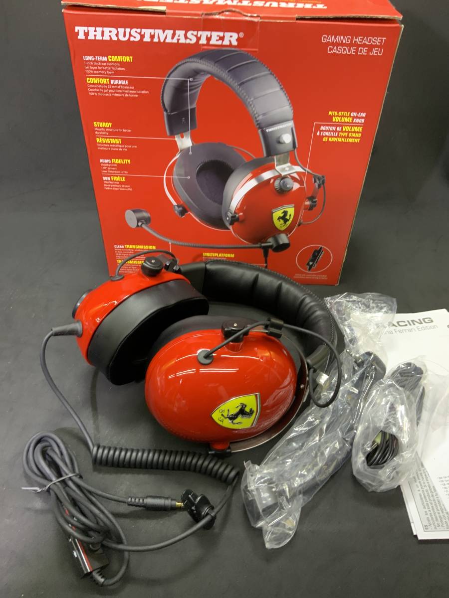 フェラーリのヘッドセット T.RACING Scuderia Ferrari Edition 新品未