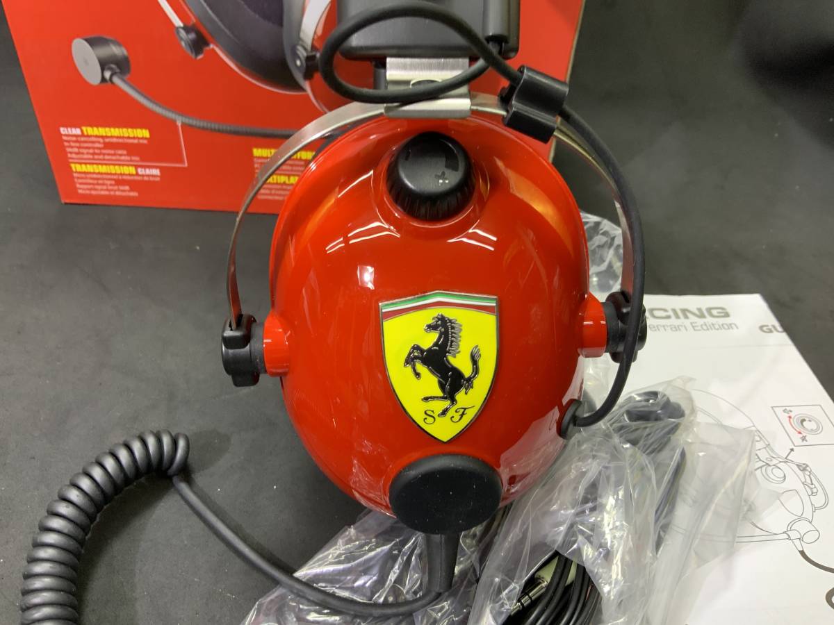 フェラーリのヘッドセット T.RACING Scuderia Ferrari Edition 新品未