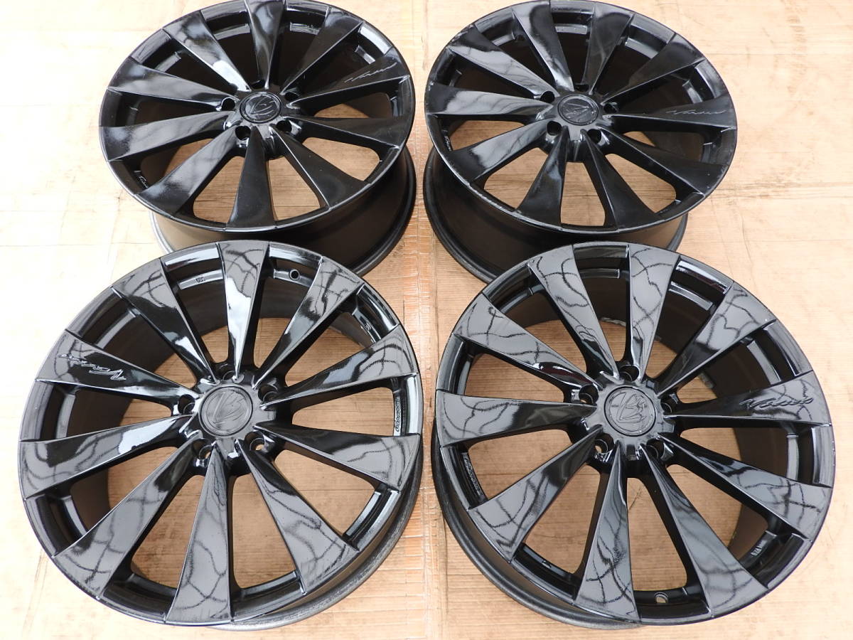 19インチ！RAYS ベルサス ジェノーマBL-10(8J＋55 PCD114.3 5穴)ホイールのみ 四本セット_1