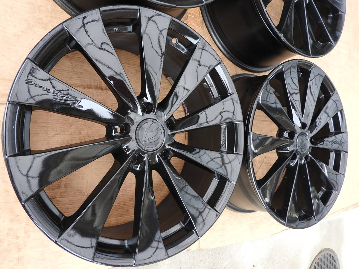 19インチ！RAYS ベルサス ジェノーマBL-10(8J＋55 PCD114.3 5穴)ホイールのみ 四本セット_2