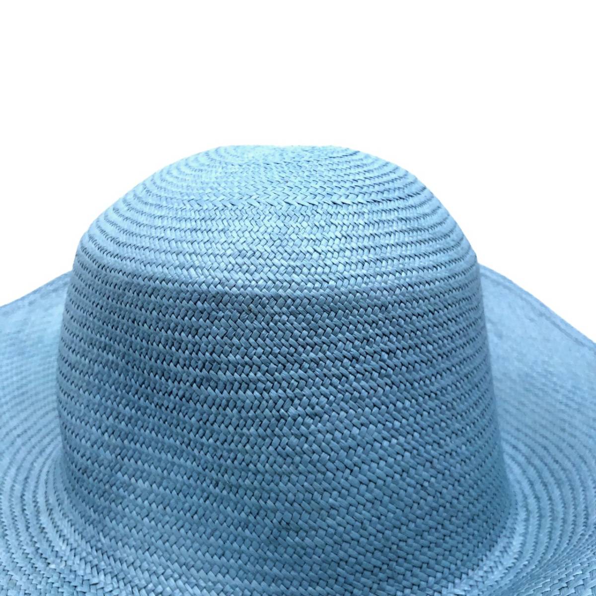 エクアドル本パナマ帽体 キャペリン アジロ C/#6 ライトブルー(帽子木