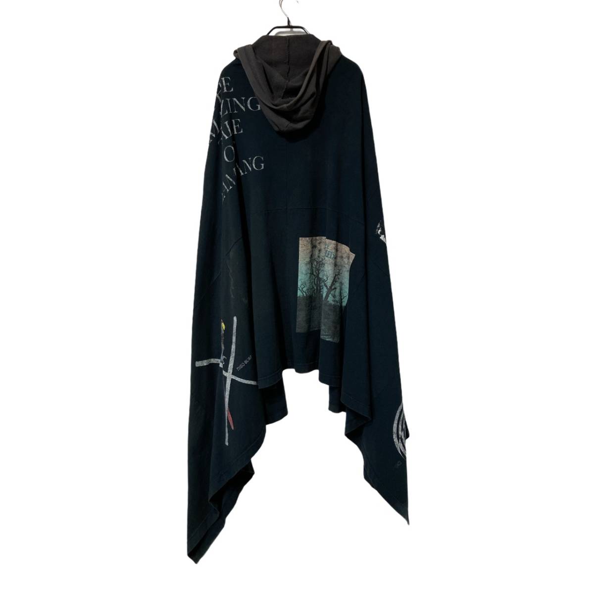 Undercover 06SS T期 アーカイブ プリント フーデッドケープ Undercover 06SS T期 アーカイブ プリント フーデッドケープ