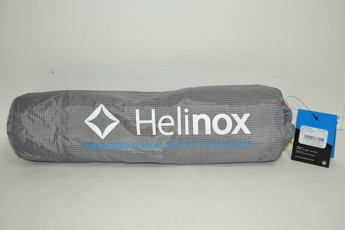 62Mdd 【未使用品】 Helinox　ライトコット　1822163　ヘリノックス　グレー　LITE COT GY　キャンプ アウトドア 寝具 ライトコット 0 Helinox ブラック(BK) 1個（直送品） アスクル