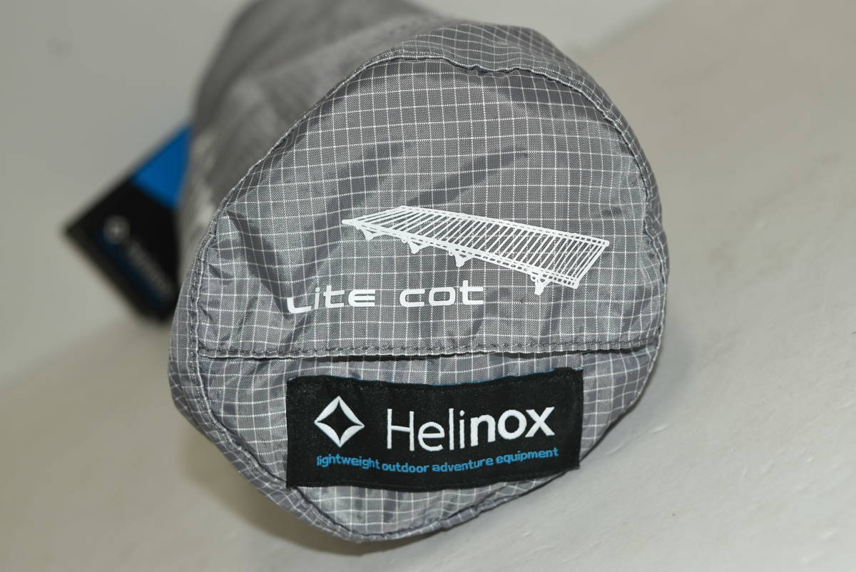 62Mdd 【未使用品】 Helinox　ライトコット　1822163　ヘリノックス　グレー　LITE COT GY　キャンプ アウトドア 寝具 ライトコット 0 Helinox ブラック(BK) 1個（直送品） アスクル