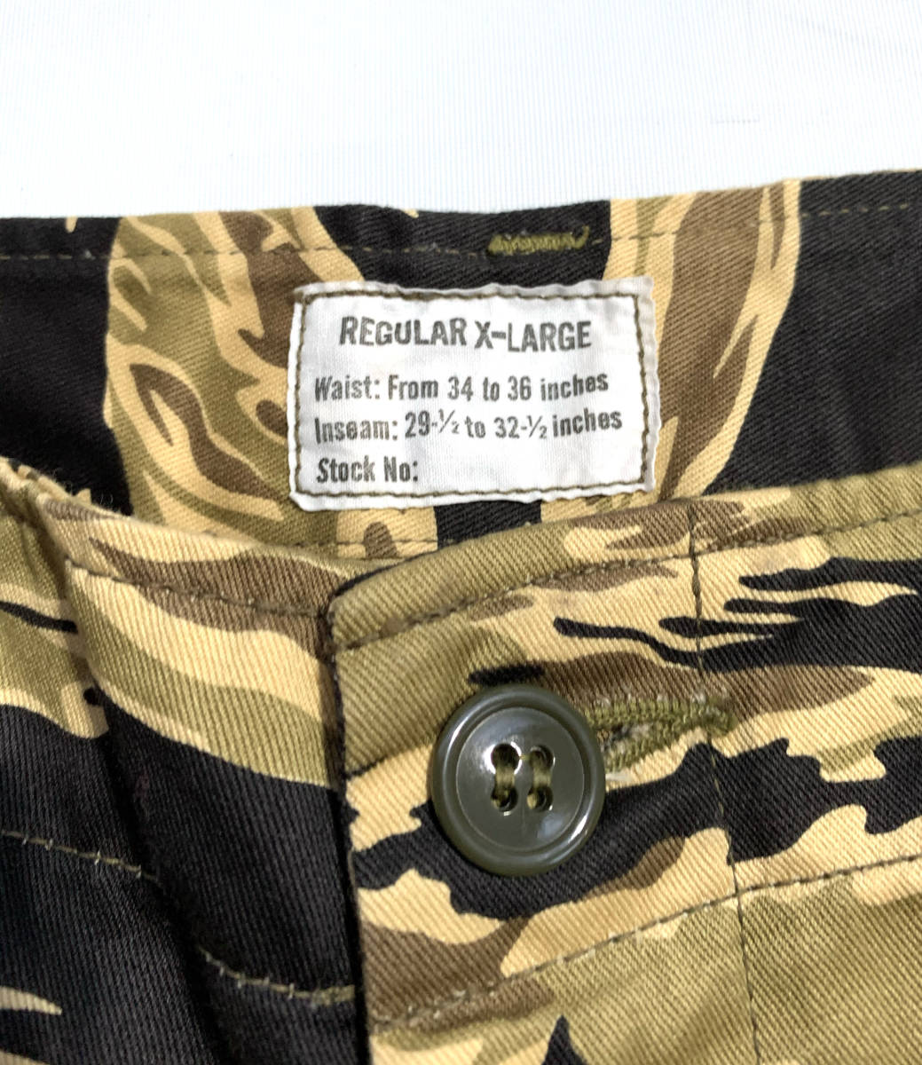美品【名作】リアルマッコイズ タイガーカモ カーゴショーツ 34-36(XL
