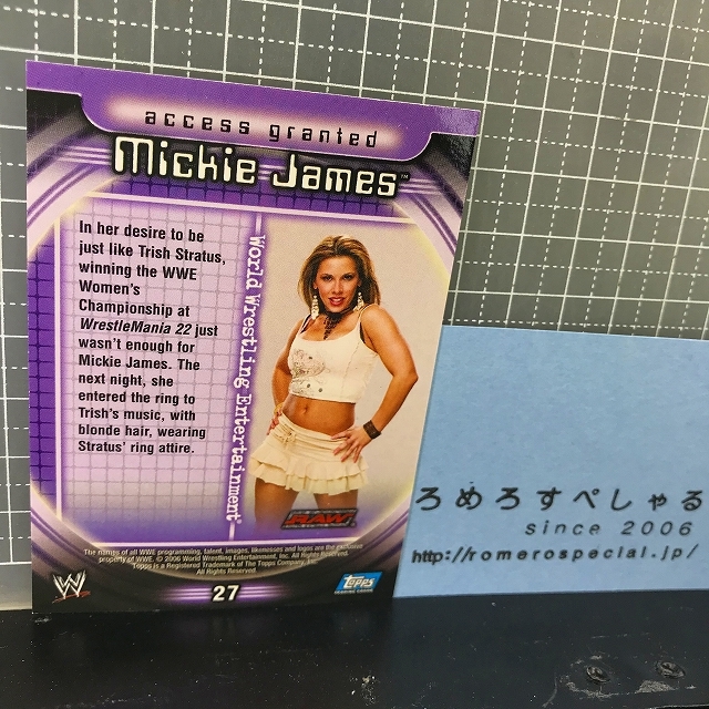 Wwe Insider 27ミッキージェームス Mickie James Toppsトレーディングカード 格闘技 プロレス 売買されたオークション情報 Yahooの商品情報をアーカイブ公開 オークファン Aucfan Com