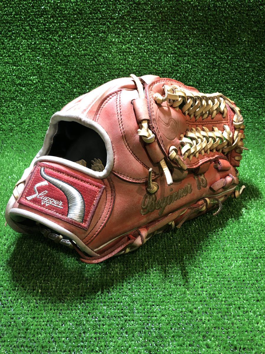 【レアラベル・即戦力品】久保田スラッガー 一般軟式用 内野手用モデル スペシャルオーダー レッド×ホワイト