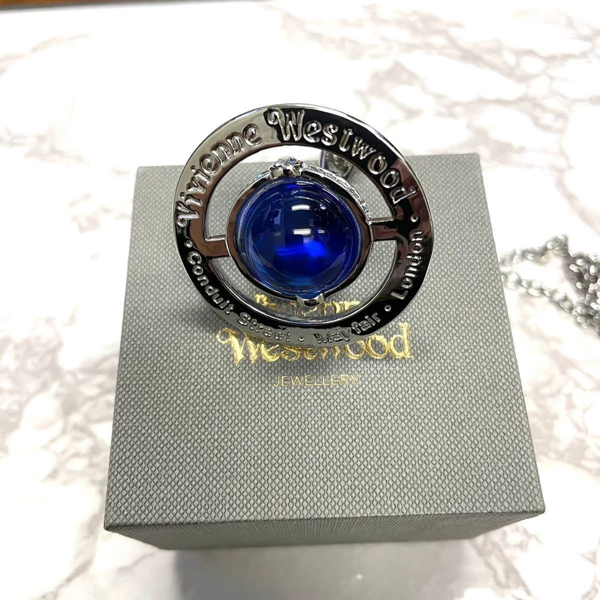 １円スタート Vivienne Westwood ヴィヴィアンウエストウッド オーブ ネックレス ペンダント 青 ブルー シルバー メンズ レディース ネックレス ペンダント チョーカー 売買されたオークション情報 Yahooの商品情報をアーカイブ公開 オークファン Aucfan Com