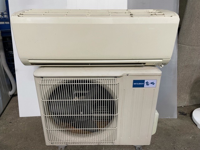 エアコン 三菱 リモコン付き A-231 内機MSZ-SR282-W 外機MSZ-SR282 2012年製 8-10畳用 100v 2.8kw/3.6kw
