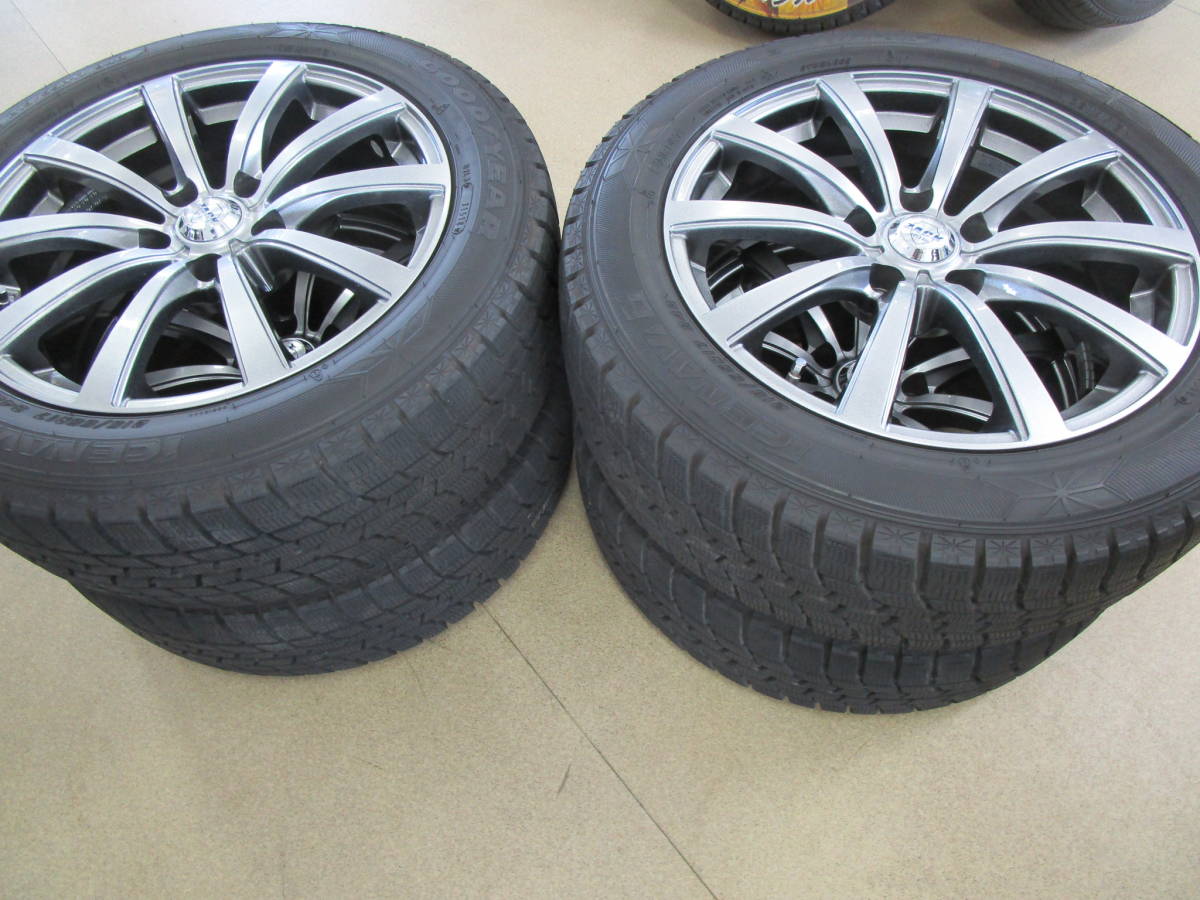 KS)中古アルミ・スタッドレス ZACK JP-110 17×7J+38 114.3/5H グッドイヤー アイスナビ6 215/55R17 4本