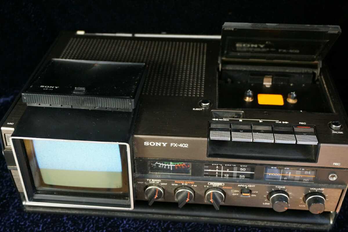SONY FX-402 テレビ付きラジカセ 稀少 1978年グッドデザイン受賞