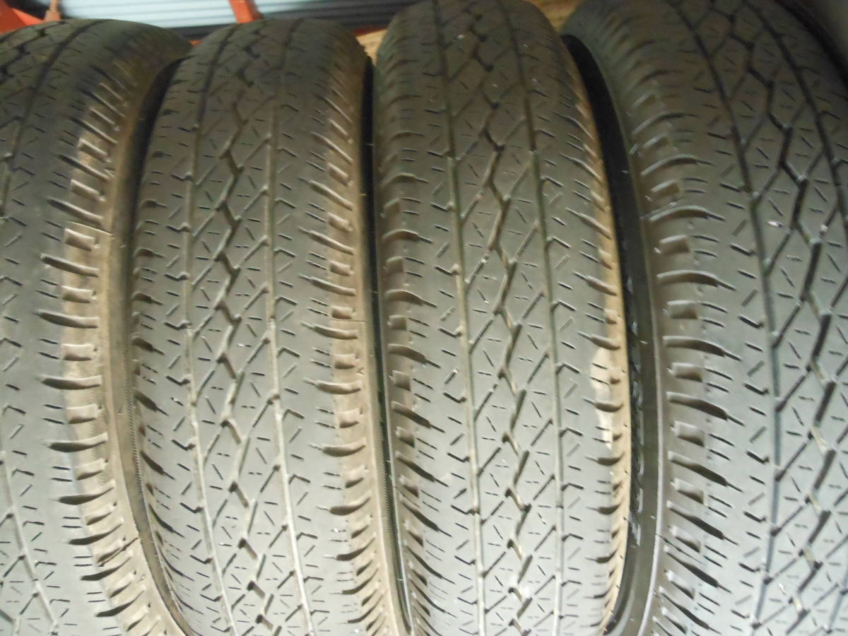 12インチ　アルミホイール　145R12　6P　ブリヂストンK305　トップランM7　4本　3.5J　PCD100　145-12