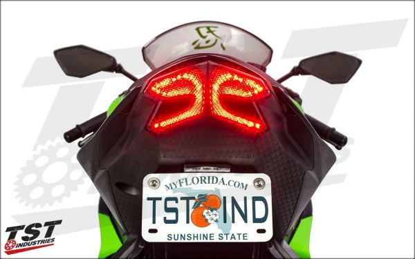 TST ZX6R 13-18 プログラミング機能付き LED ウィンカー内蔵 テール