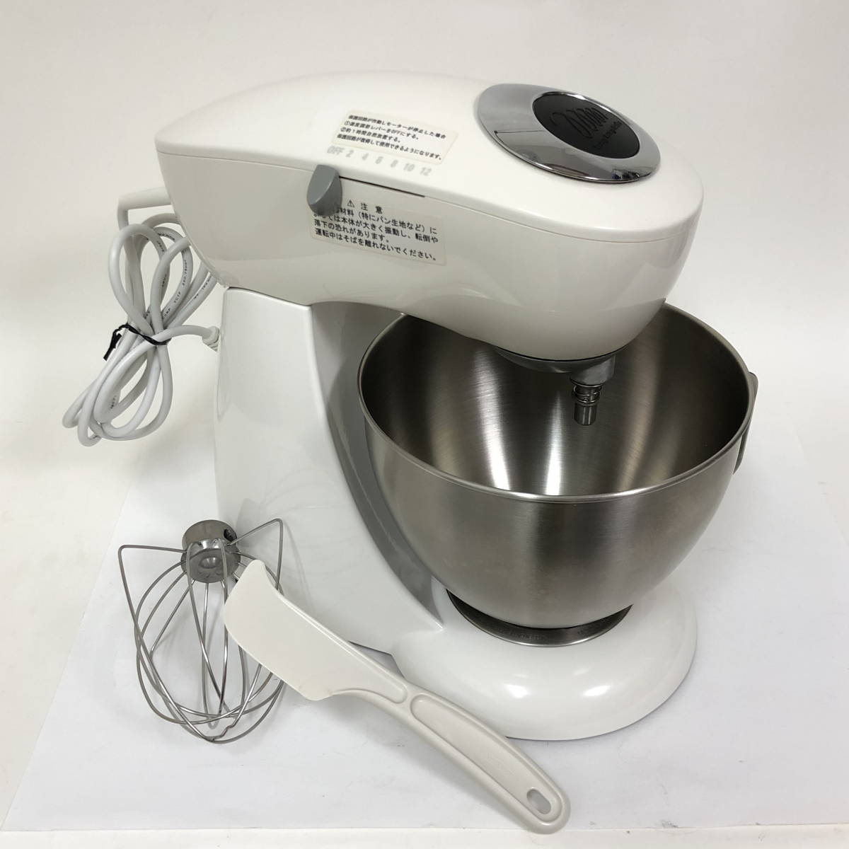 美品貝印 スタンドオートミキサー ホワイト メランジュール ロボ