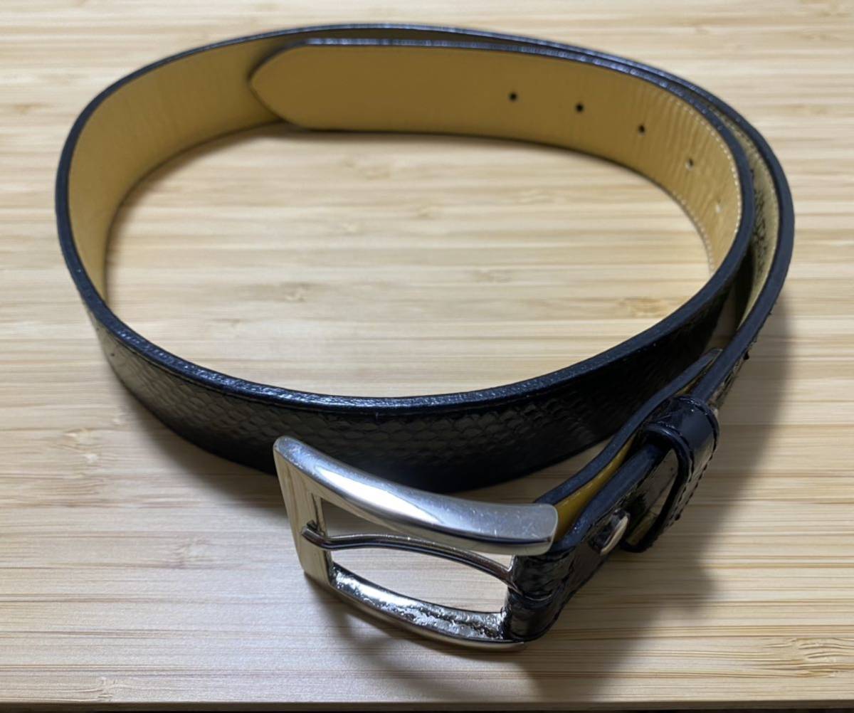美品 WACKOMARIA PYTHON LEATHER BELT パイソンレザーベルト