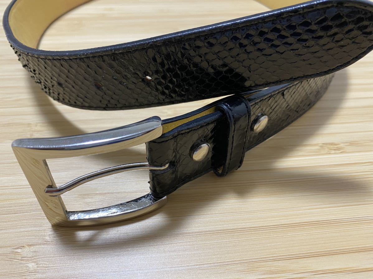 美品 WACKOMARIA PYTHON LEATHER BELT パイソンレザーベルト