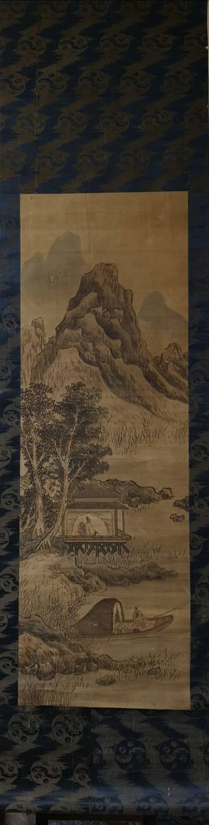 人気SALE 中国美術 山水漁翁 時代もの 無落款 絹本 明清(水墨画)｜売買されたオークション情報、yahooの商品情報をアーカイブ公開 - オークファン 水墨画