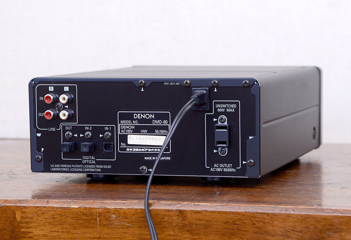 動作品 DENON デノン DMD-80 MDプレーヤー 取扱説明書/リモコン付