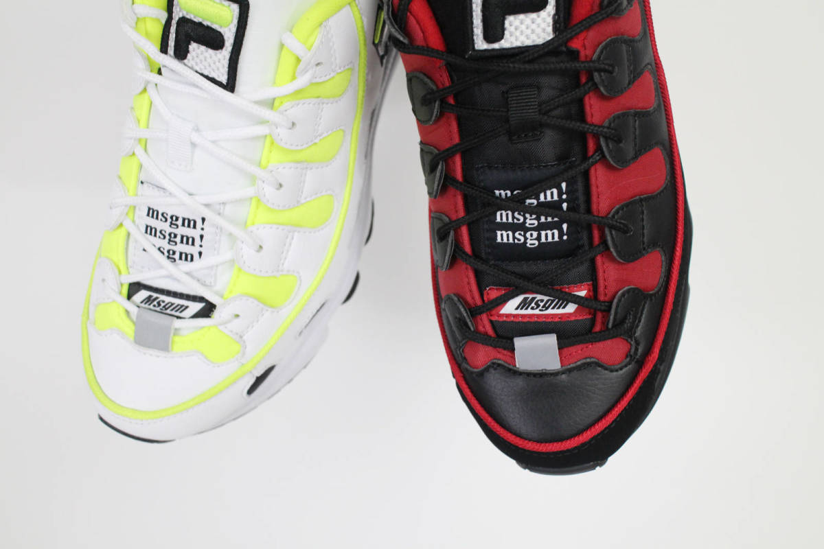 1円スタート 税0 新品 本物 メンズ 4.7万 MSGM x FILA サイズ/カラー 