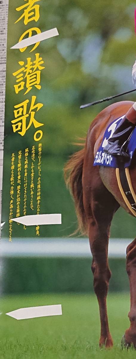 JRA ヒーロー列伝 No.48 テイエムオペラオー B3 ポスター JRAヒーロー