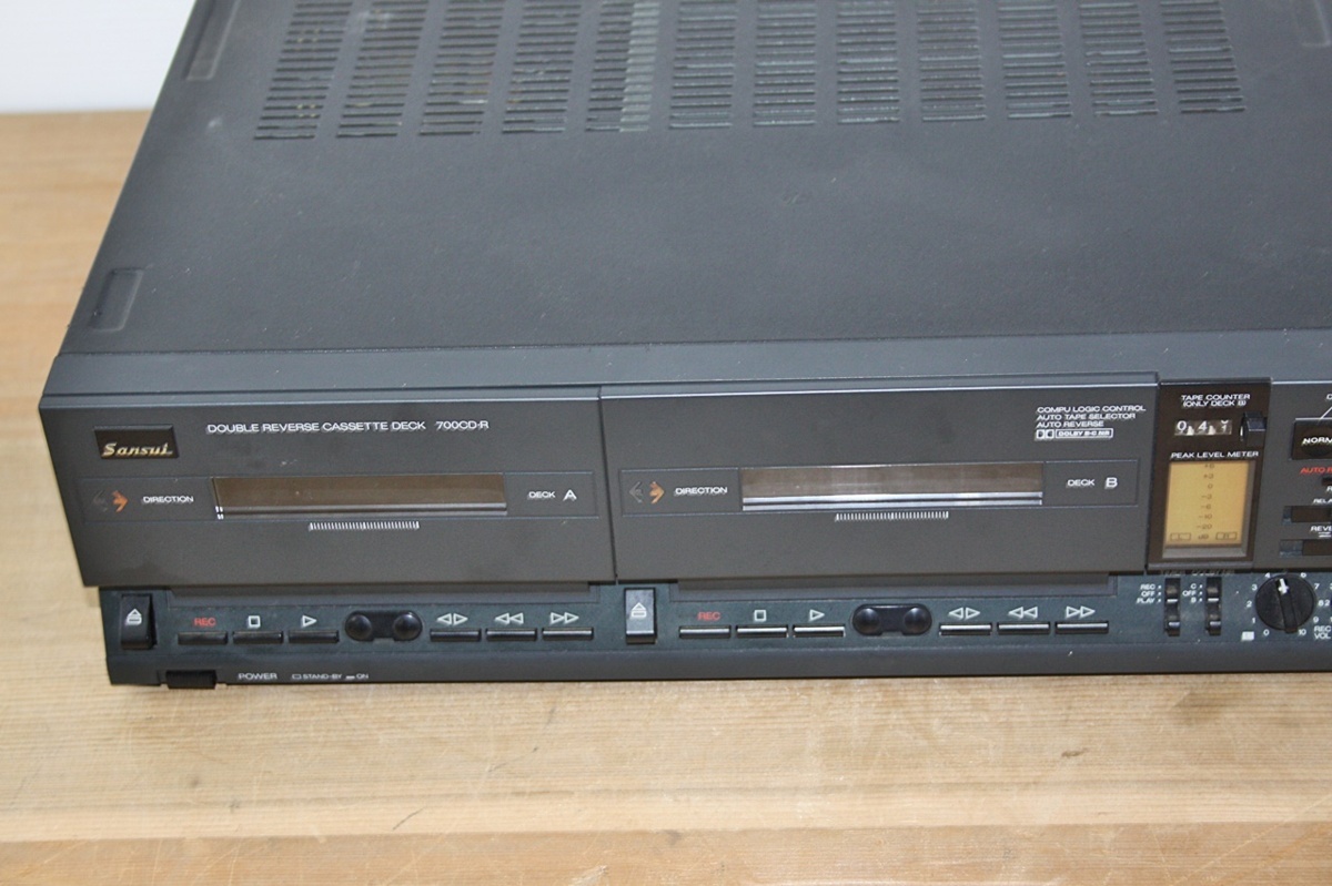 8A-36-010-3 Sansui サンスイ ダブル リバース ステレオカセットデッキ