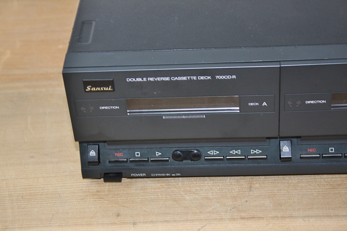 8A-36-010-3 Sansui サンスイ ダブル リバース ステレオカセットデッキ