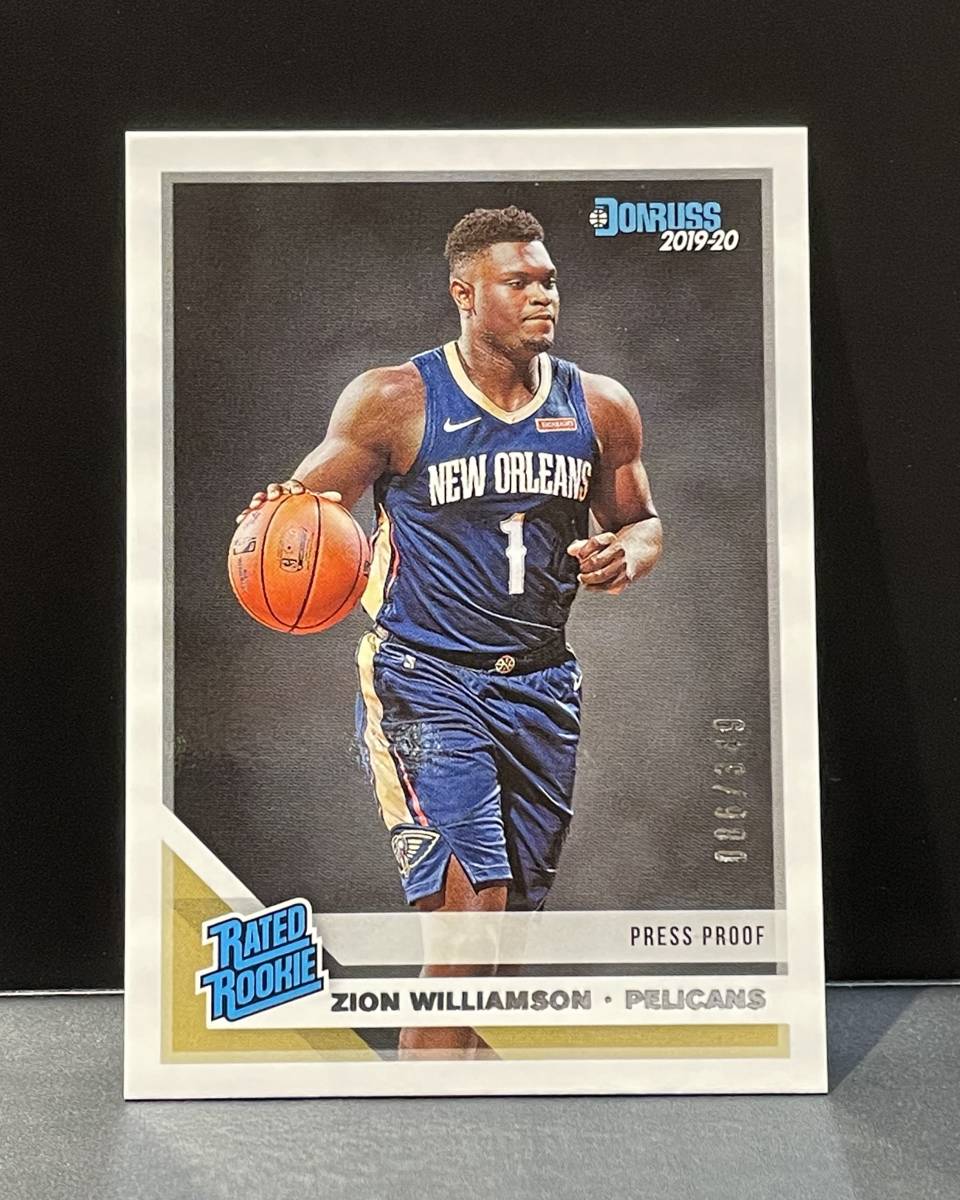 NBAカード　Zion williamson RC BLUE 99シリ 2019-20 Zion Panini Williamson Rookie Card NBA com: Pelicans Hoops
