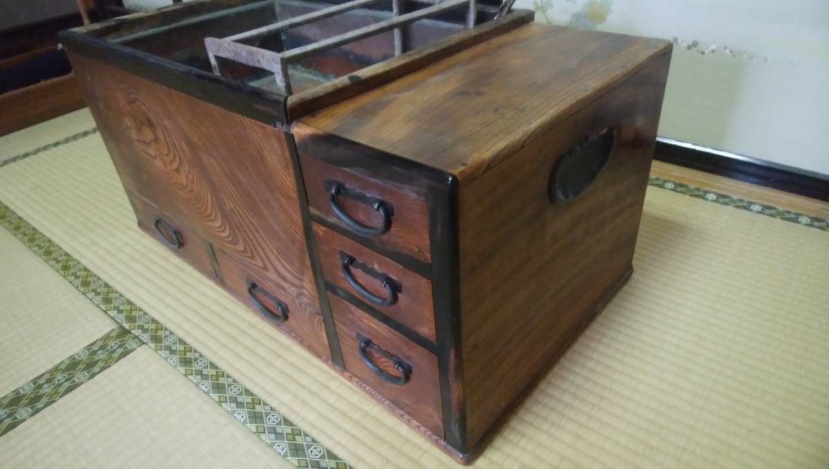 関東火鉢 囲炉裏 五徳・火箸・灰慣し付 検索）木製 茶道具 箪笥 座卓