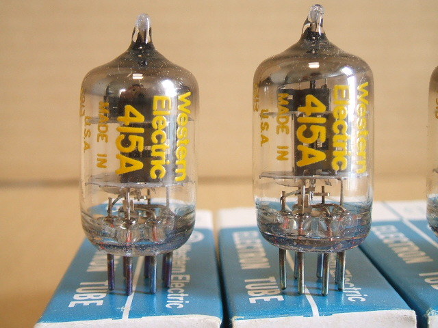 WESTERN ELECTRIC RF増幅用5極管 415A 新品 4本セット WESTERN ELECTRIC RF増幅用5極管 415A 新品 4本セット