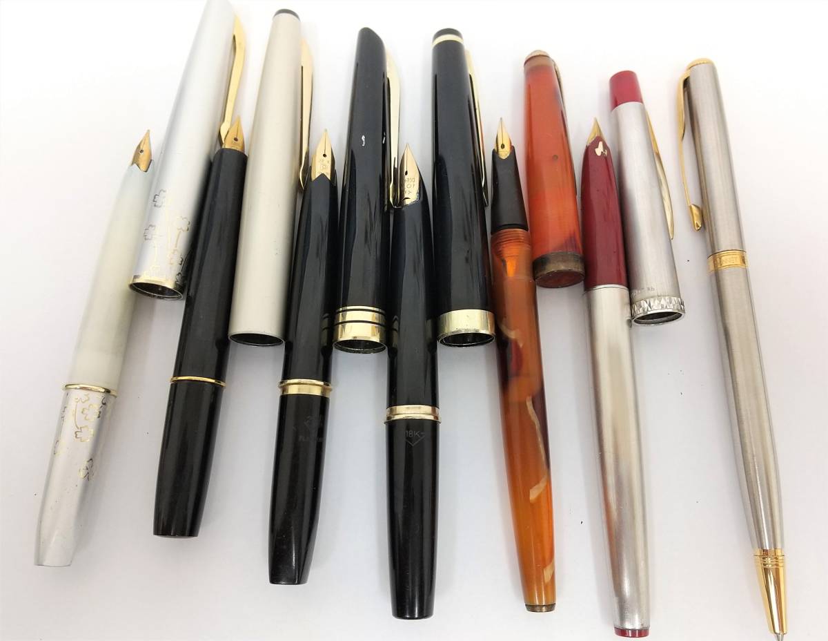 14kニブ　万年筆まとめ売り　パイロット　パーカー 8266】万年筆 まとめ PARKER パーカー PILOT Elite パイロット