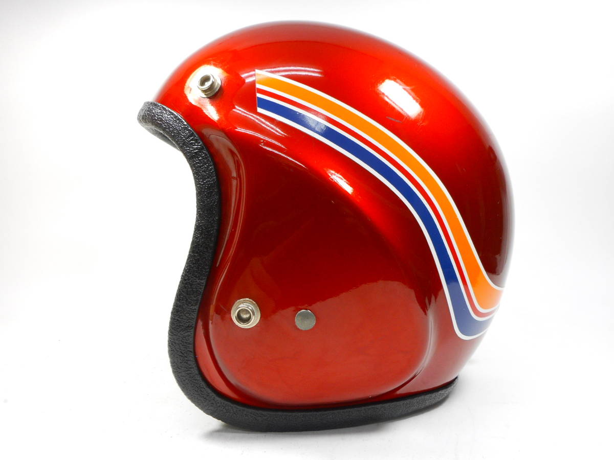 70s McHAL MACH II WHISPERJET ジェットヘルメット L KAWASAKI別注 