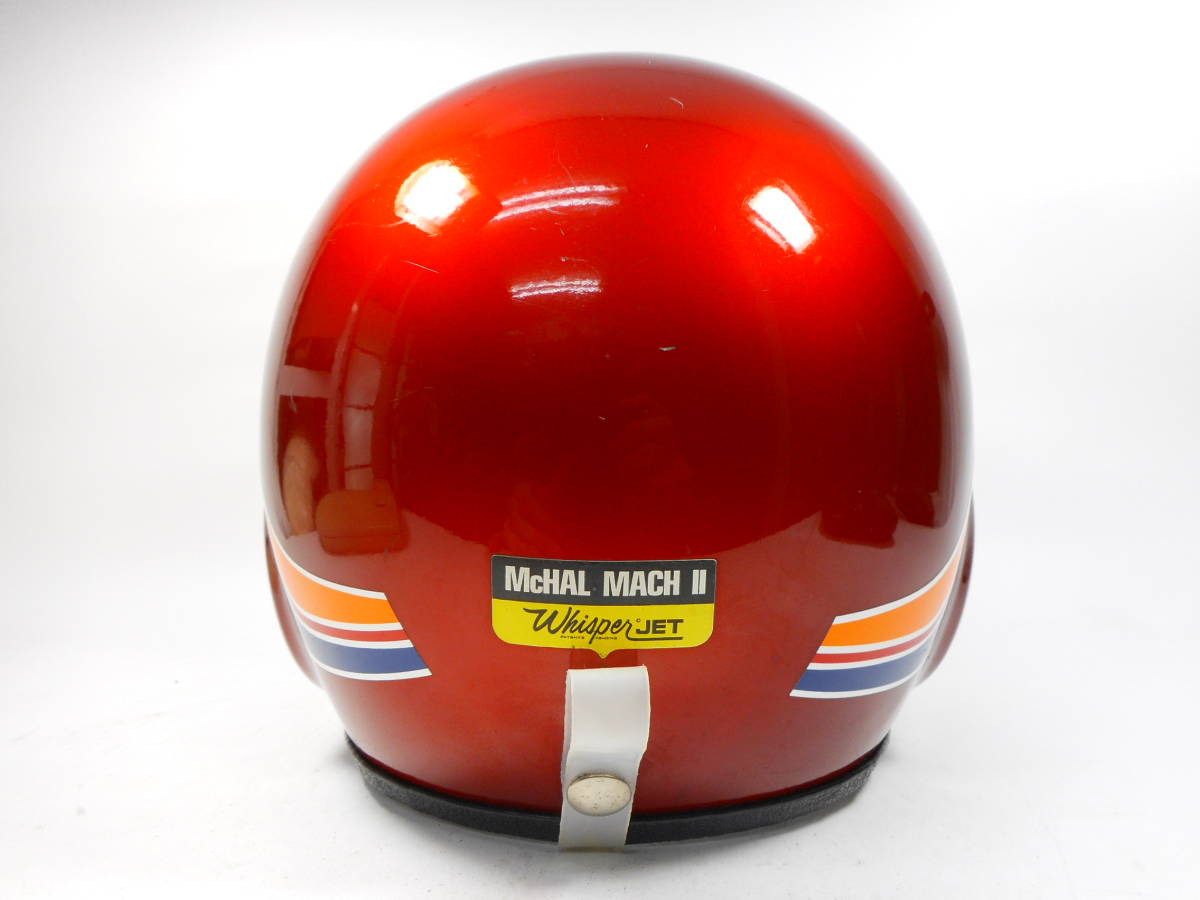70s McHAL MACH II WHISPERJET ジェットヘルメット L KAWASAKI別注 