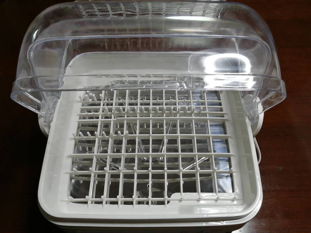 食器乾燥器 120分 山善 食器乾燥機 (5人分) 大容量 タイマー 5人分 120分タイマー - 抗菌 5人用 ライトグレー 新品 タイマー付き 自然