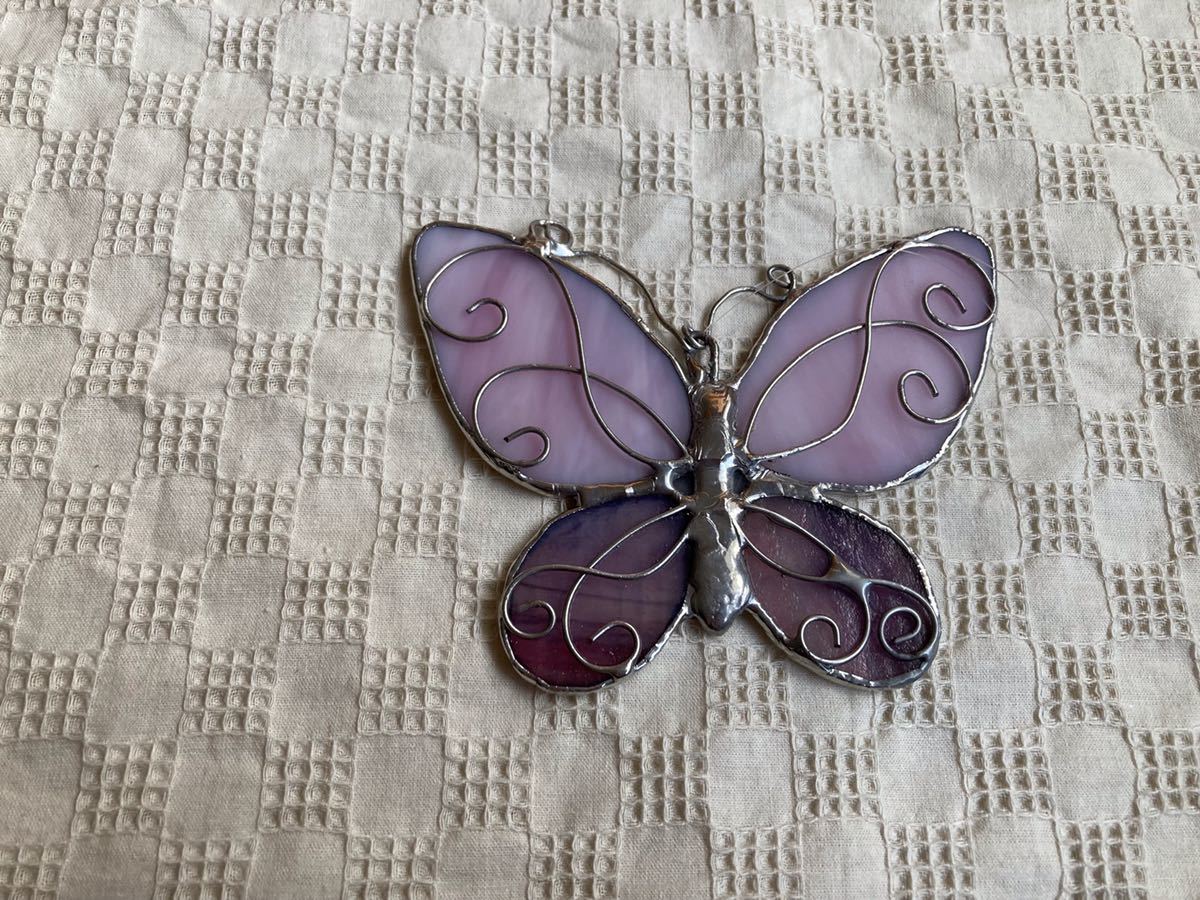 ハンドメイド ステンドグラス 蝶々 ピンク壁掛け ステンドグラス 売買されたオークション情報 Yahooの商品情報をアーカイブ公開 オークファン Aucfan Com