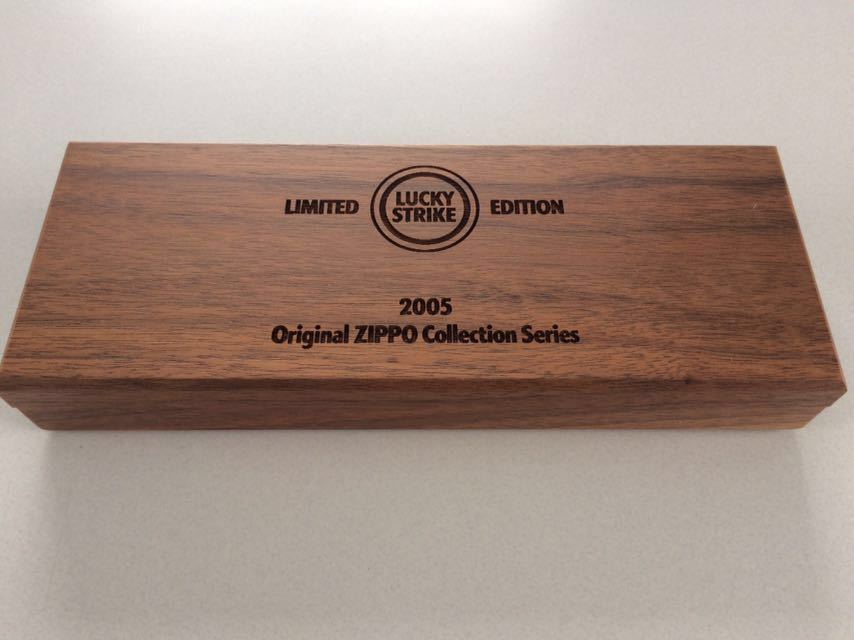 Zippoジッポー ラッキー・ストライク 木箱入 2005年製 3個入 喫煙