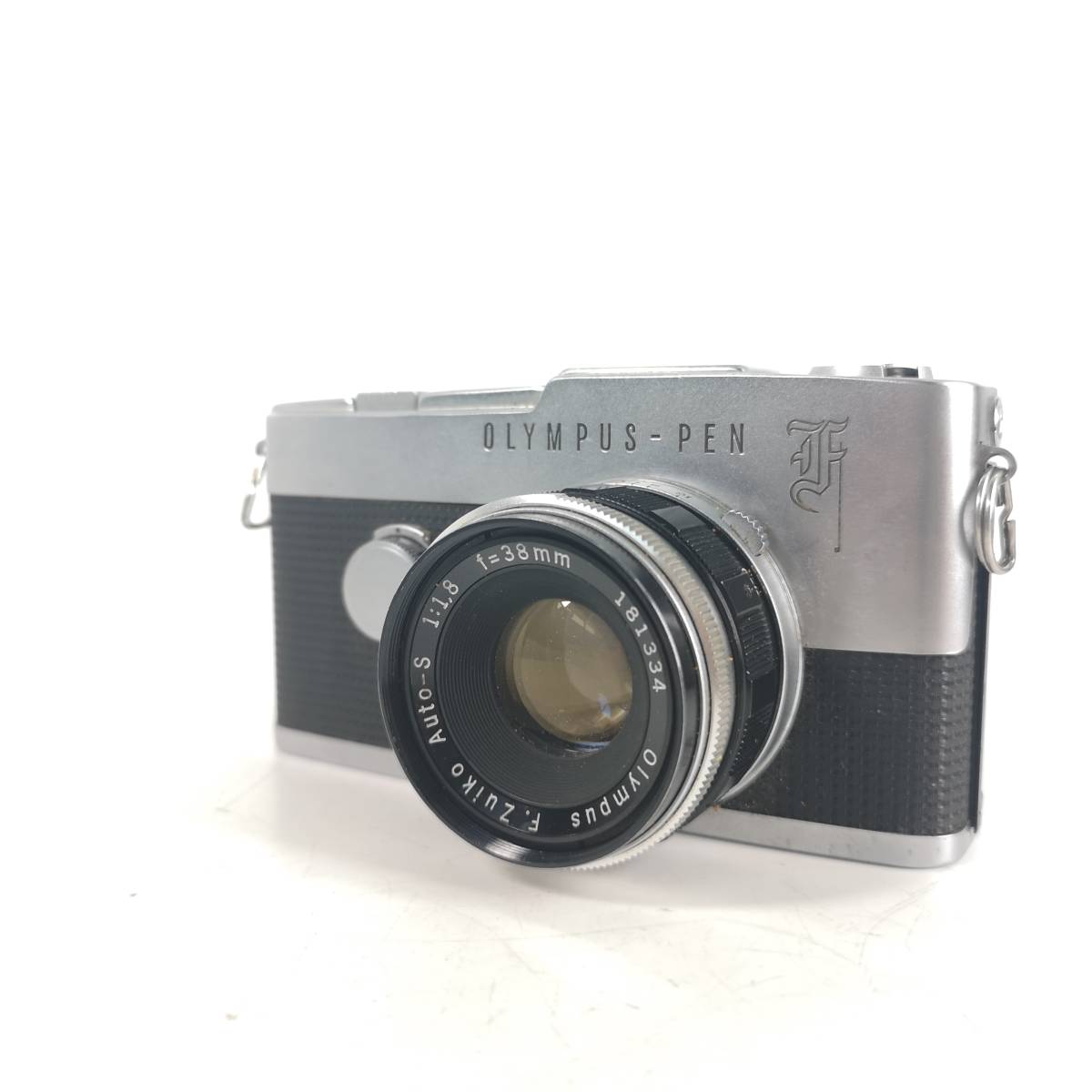 OLYMPUS オリンパス PEN F + F.Zuiko Auto-S 38mm F1.8 フィルム 一眼レフ カメラ 現状品 ヱTK4