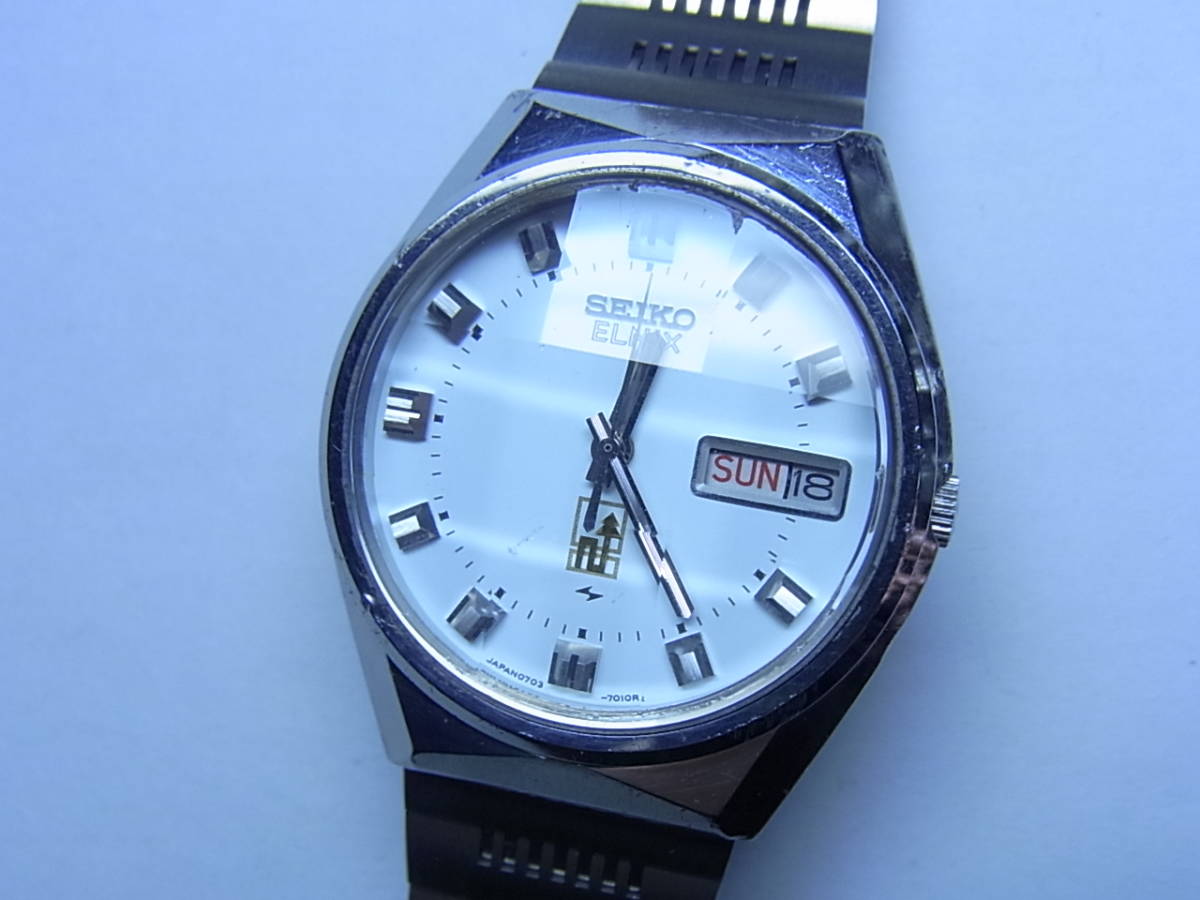 100円～動品 ビンテージ SEIKOセイコー ELNIXエルニクス メンズ 電磁 