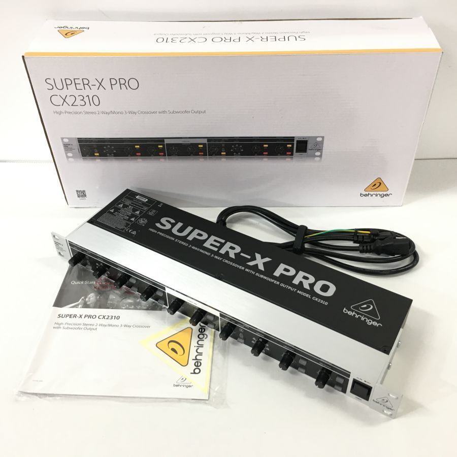 【現状渡し品】 BEHRINGER ベリンガー SUPER-Ⅹ PRO CX2310 チャンネルディバイダー 【112-210712-HO-4-TEI】
