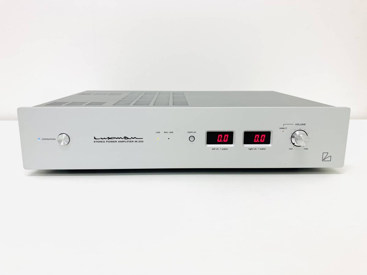 1円スタート！】LUXMAN ラックスマン パワーアンプ M-200 W1219004