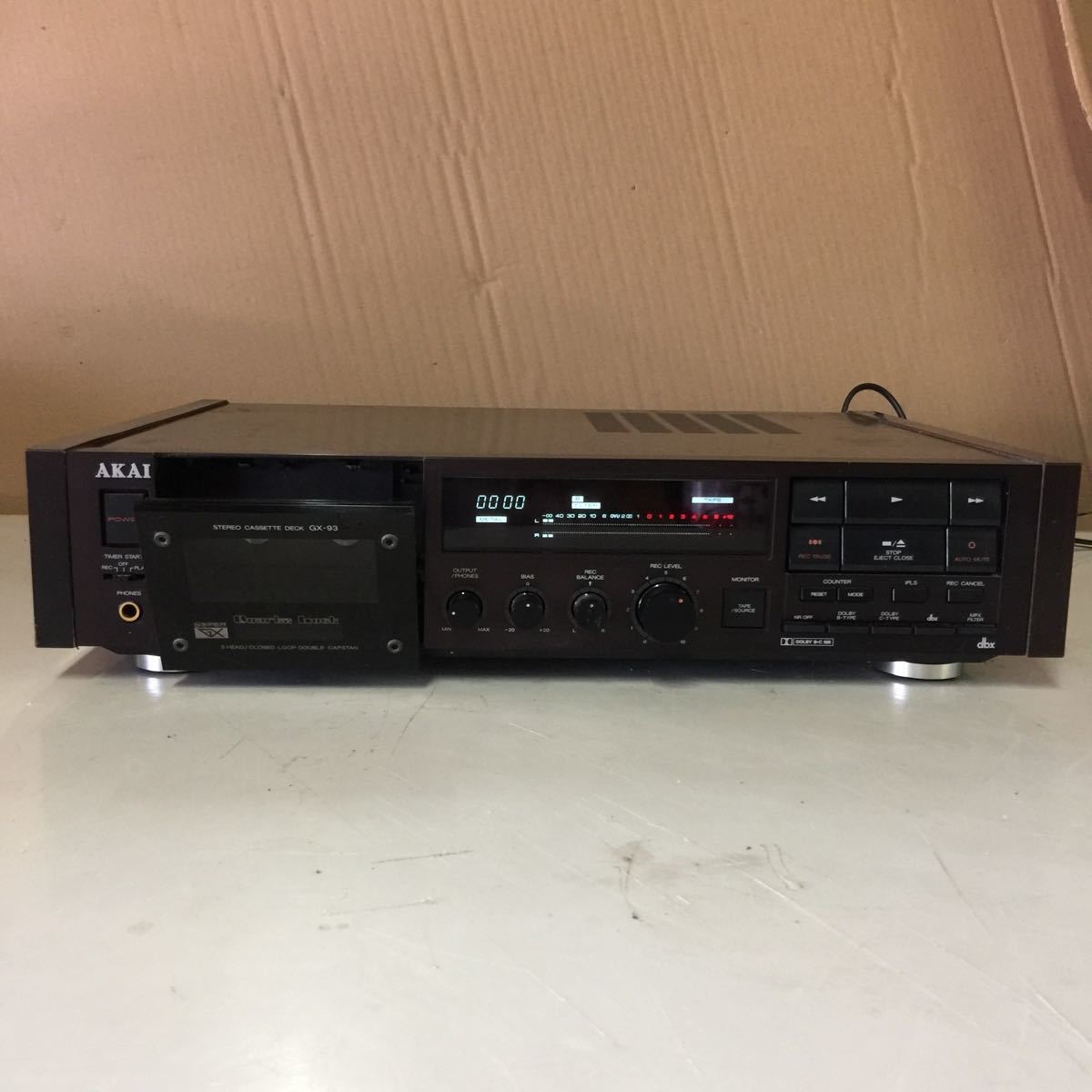 GX-93 AKAI カセットデッキ ステレオカセットデッキ アカイ カセット 