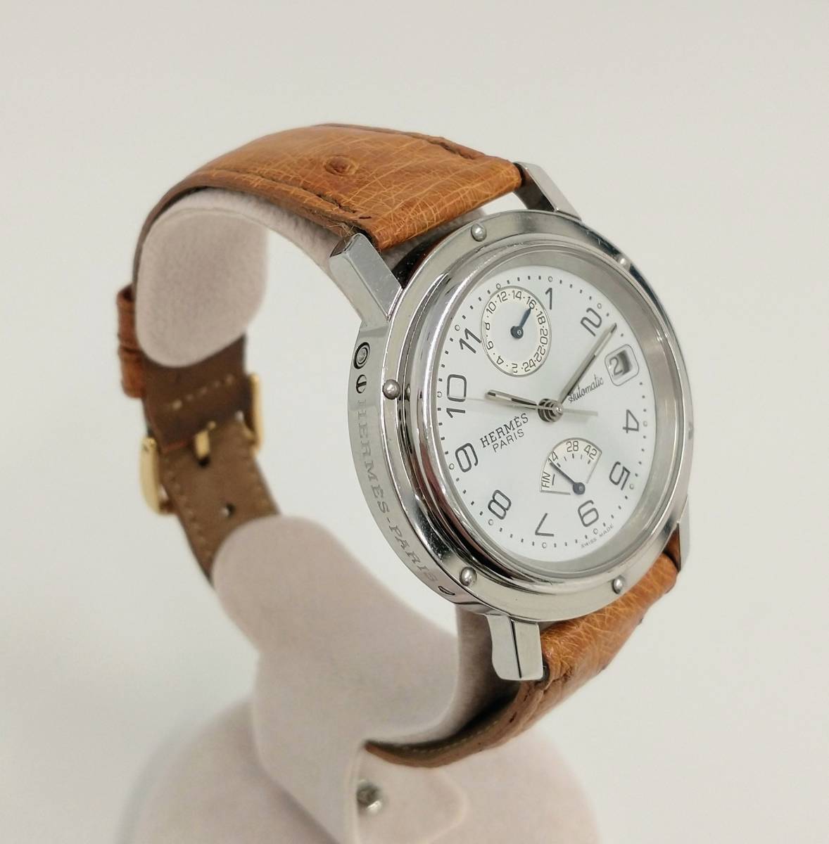 HERMES エルメス クリッパー・パワーリザーブ ドゥブルトゥール CL5