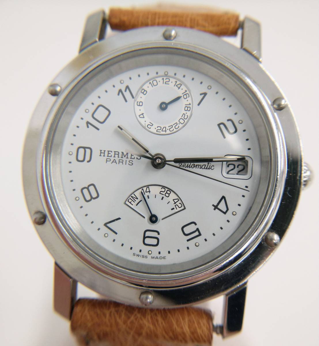 HERMES エルメス クリッパー・パワーリザーブ ドゥブルトゥール CL5